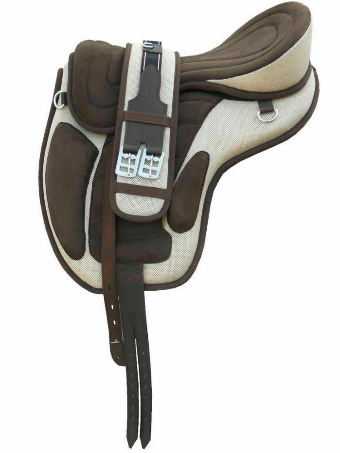 Creem Color Freemax Saddle Horse Synthetic English Saddle For Horse Tack All Siz