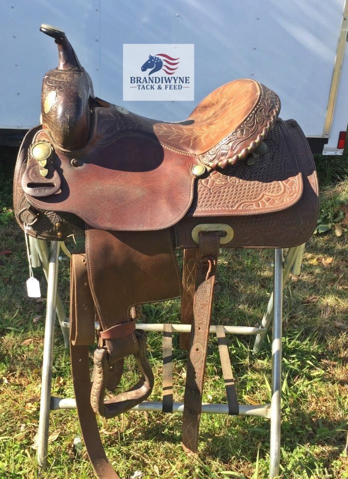 Used original Billy Cook trail/barrel saddle~15