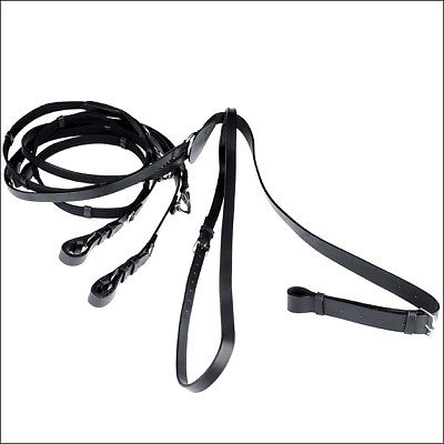 Horze Tiedeman Reins, Black, P