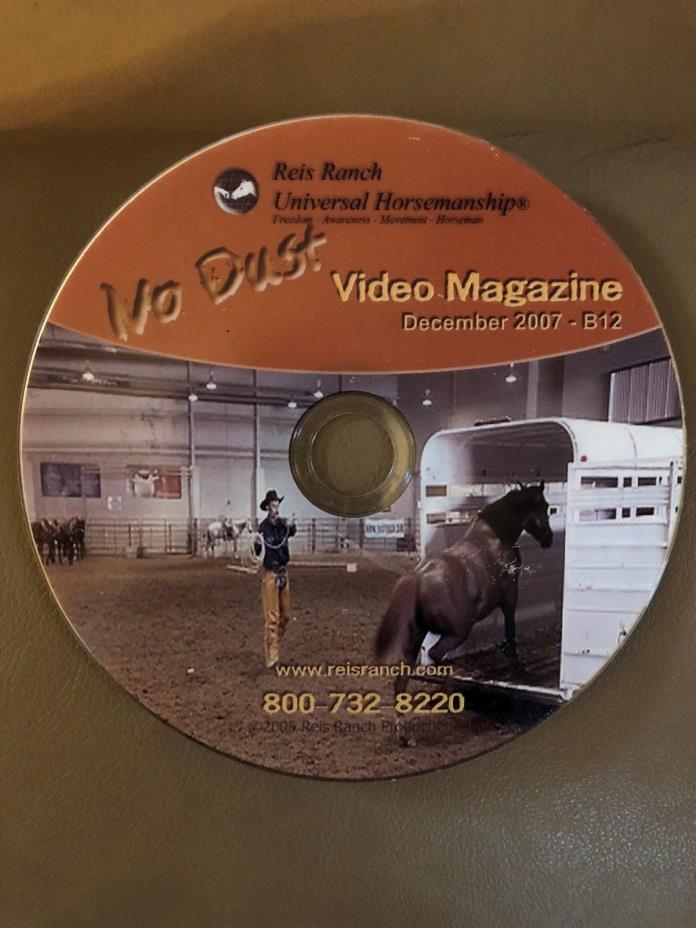 Reis Ranch No Dust Video Magazine DVD Colt Starting & Trailer Loading SHP FREE