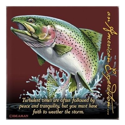 CTSQ-112 American Expedition Square Coaster - Rainbow Trout