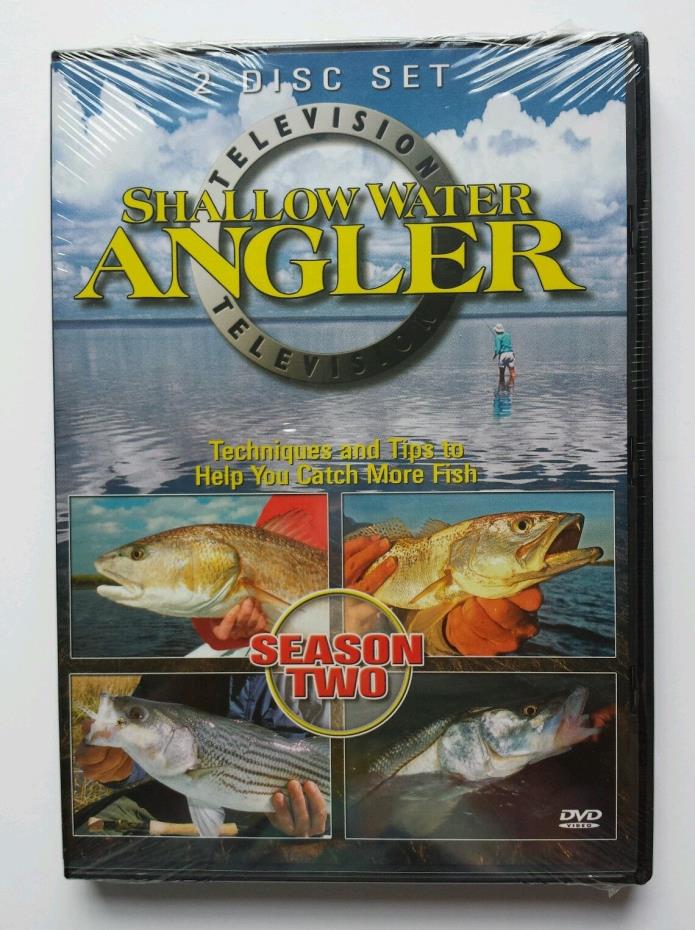 NEW Shallow Water Angler Television Season Two 2-Disc Set DVD Fishing 1DSAT6