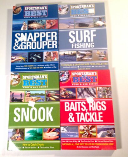 Sportsman's Best Book & DVD Series Surf Fishing/Snook/Snapper & Grouper/Baits...
