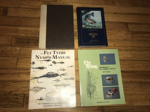 Lot Of 4 Fly Tying Books Fly Fishing