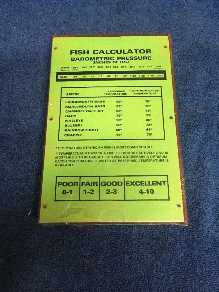 The Calculating Fisherman By Larry Mueller 1975 Hard Back Book  NEW