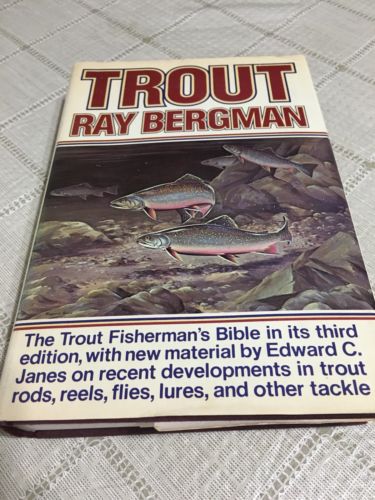 TROUT 1976 Ray Bergman 16 Pages of Fly Flies Photos Names Fishermans Bible Book