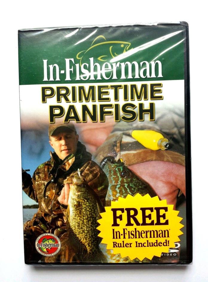In-Fisherman Primetime Panfish DVD FREE RULER Fishing Crappies Gills Perch Bass