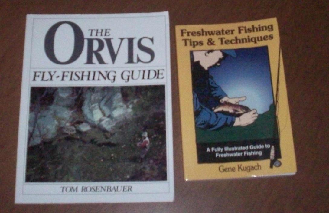 Lot of 2 Fly & Freshwater Paperback Books~The Orvis Fly-Fishing & Freshwater Tip
