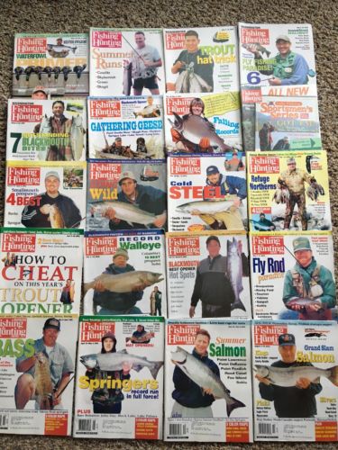 Fishing & Hunting News Washington Lot Of 20 Magazines 2000 2001 2002