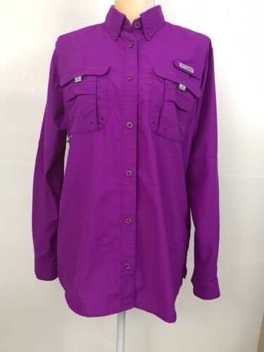 Columbia PFG Womens Vented In Back Sportshirt. Size L