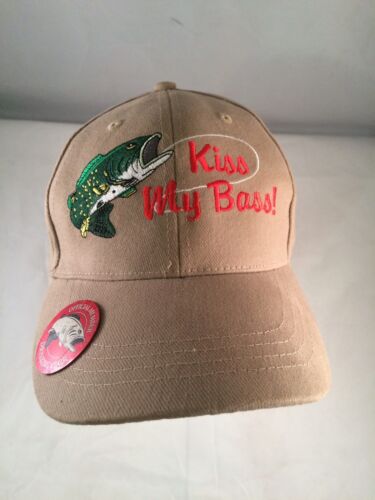Fishing Kiss My Bass Hat with Bottle opender