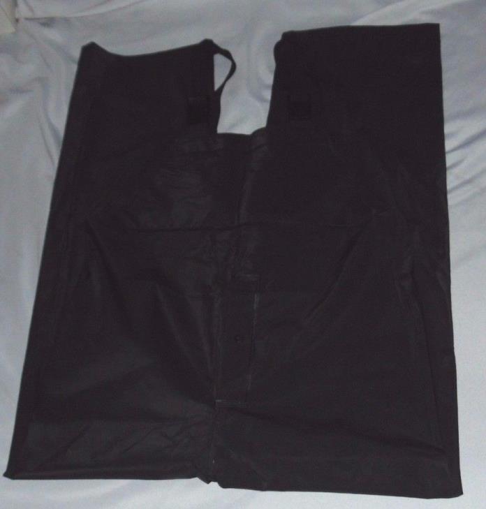 NWOT Black COLEMAN Bib Overalls PVC Fishing/Rain Pants Size M Waist 40 Inseam 29