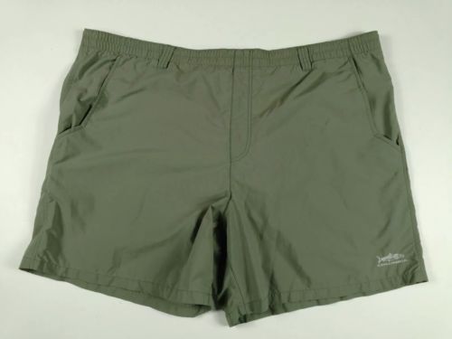 Columbia Sportswear PFG Olive Green Elastic Drawstring Shorts Men's Size: XL