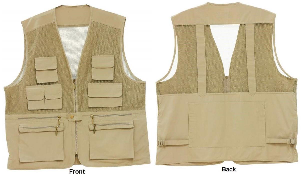 Outdoor Fishing Vest Photography Waistcoat Multi-Pocket Hunting Hiking Jacket