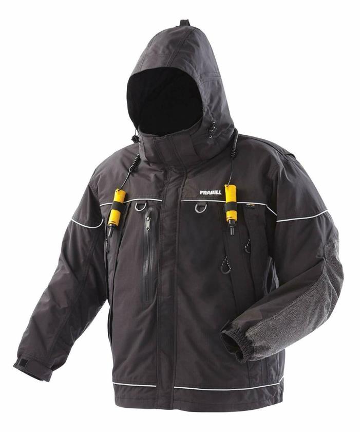 Frabill I5 Series Jacket, Black, Medium 3 in 1 Ice Fishing Parka
