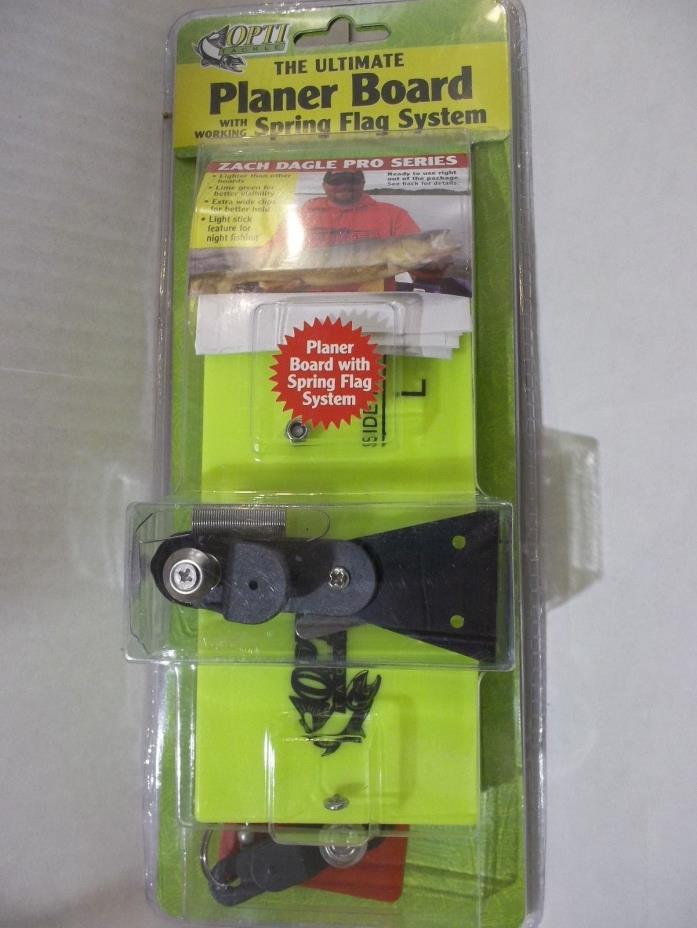 Opti-Tackle 492 Planer Board with Spring Flag System left NIP