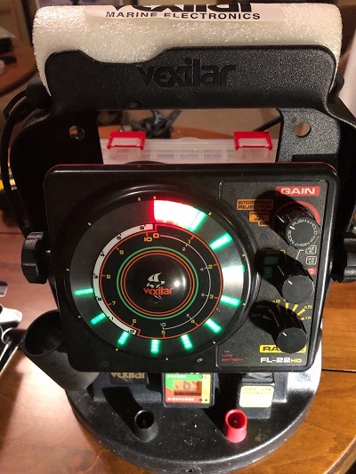 Vexilar FL-22 Ultra Pack Fishing Flasher Sonar w/ new Tri-Ducer and Battery