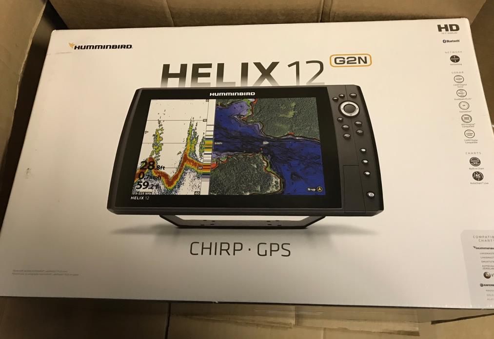 NEW Humminbird Helix 12 Chirp GPS G2N Fishfinder 410360-1 SONAR 12.1