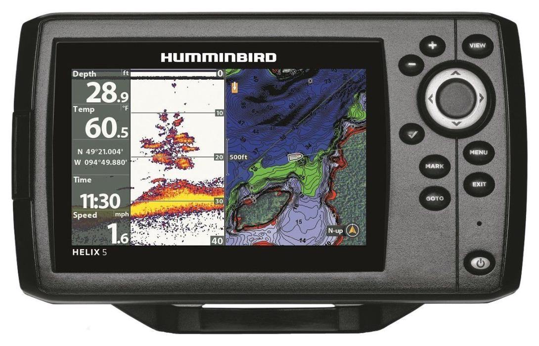 Hummingbird Electric 5 CHIRP GPS G2 Fish Finder 410210-1 Helix  Boat Portable