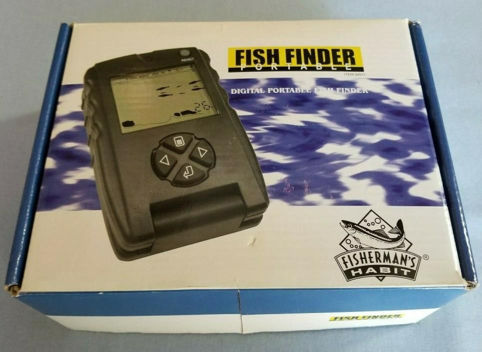 Fisherman's Habit Digital Portable Fish Finder Model 94511 New In Box
