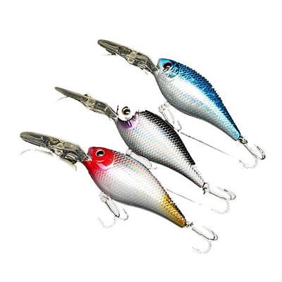 7cm Plastic Fishing Lures 17.5g Bass Crankbaits with Hook Fishing Tackle