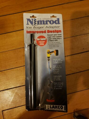 Nimrod Ice Auger Adapter, Converts Hand Auger to Power Auger, Made in USA #TON11