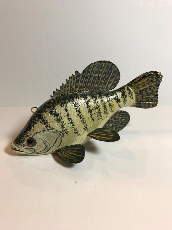 White. Crappie - Ice  Spear Fishing Decoy