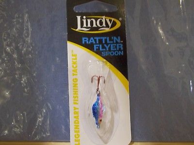 Lindy Rattl'N Flyer Spoon 1/16 ounce rainbow NIP