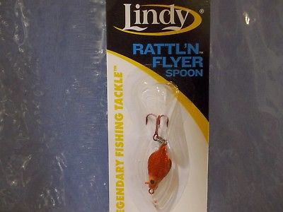 Lindy Rattl'N Flyer Spoon 1/16 ounce orange marmalade NIP