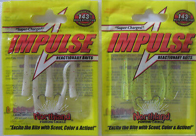 2 - Northland Tackle  IMPULSE BRO’S BLOODWORM - Chartreuse & Glow White