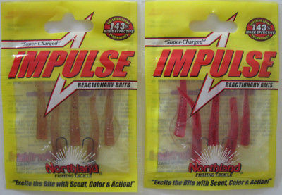 2 - Northland Tackle  IMPULSE BRO’S BLOODWORM - Blood Red & Natural