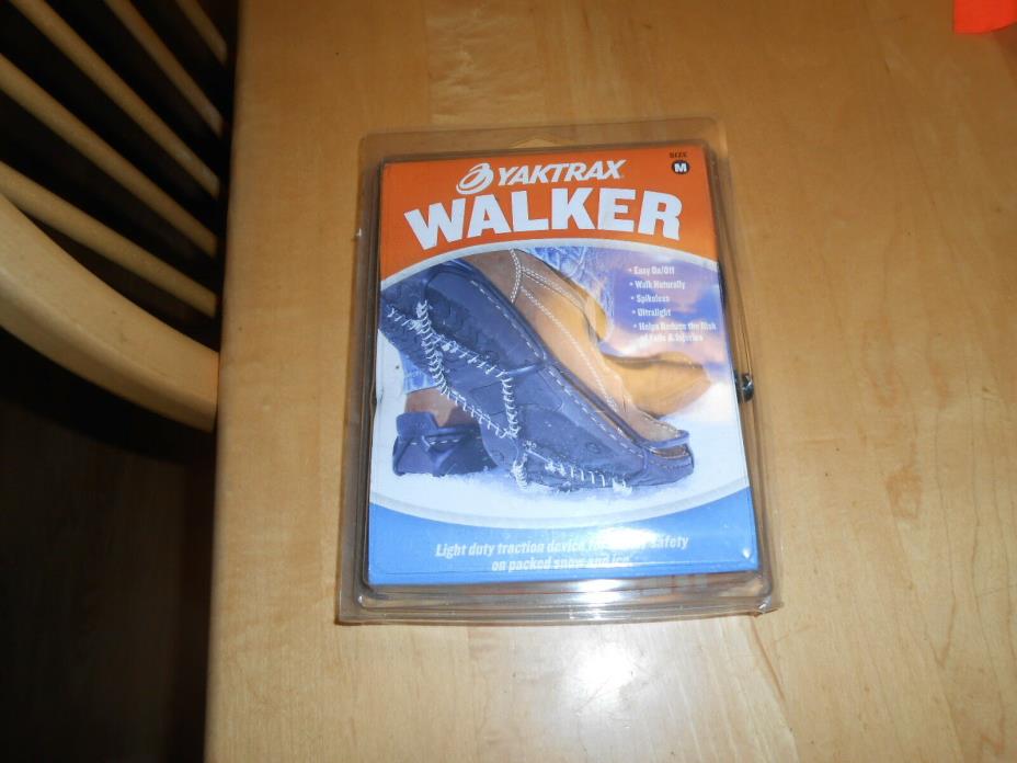 NEW USED ICE CREEPERS WALKER YAKTRAX SIZE M ICE FISHING SNOW  SPIKES HICKING