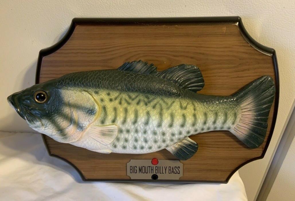 Big Mouth Billy Bass The Singing Sensation Fish 1999 Gemmy TESTED WORKS GREAT!