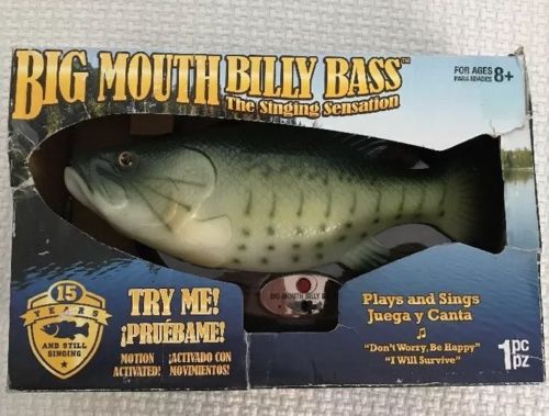 Big Mouth Billy Bass Singing Fish Wall Plaque Dont Worry Be Happy I Will Survive