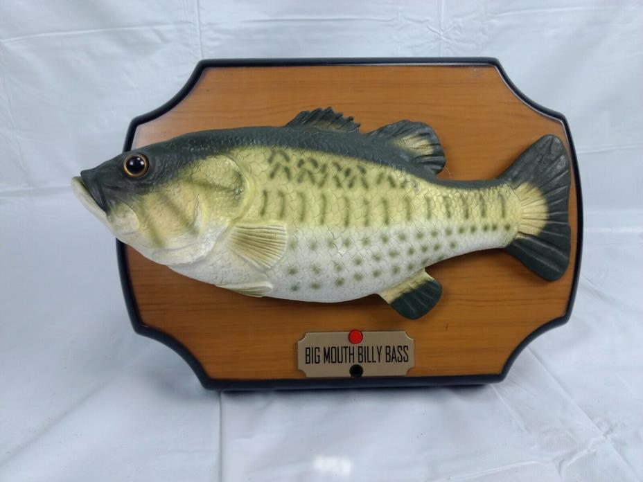 Vintage Big Mouth Billy Bass Singing Take Me River Don't Worry Be Happy 1999