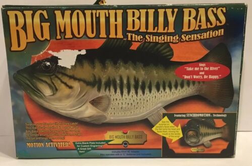 Big Mouth Billy Bass New 1999 Gemmy Singing Fish Take Me To The River Be Happy