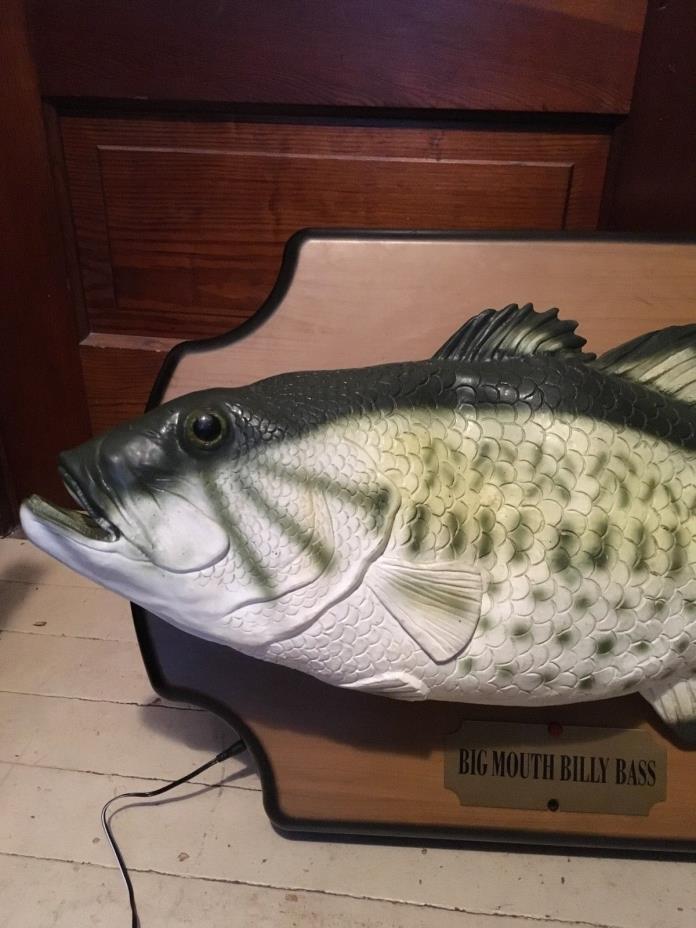 Rare 1999 Gemmy  28” Big Mouth Billy Bass • Singing Fish • GUC! • Lunker!