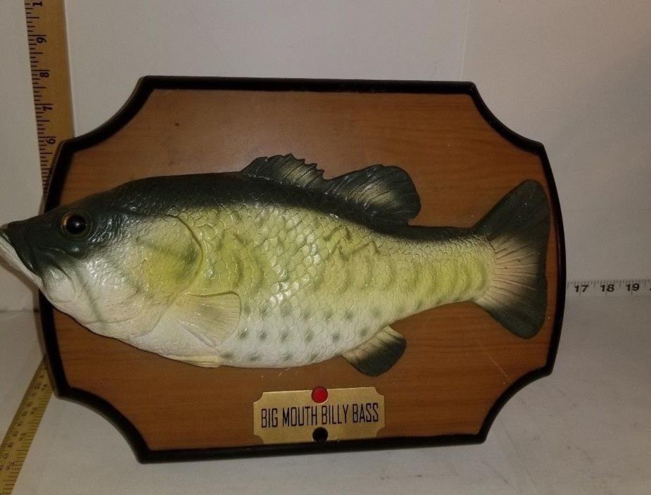 Original Gemmy 1999 Big Mouth Billy Bass Singing Fish Motion or Button Activated