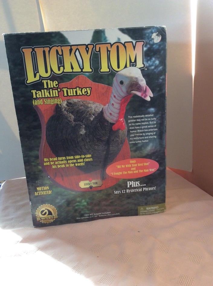 GEMMY LUCKY TOM THE TALKING TURKEY NEVER USED NIOP