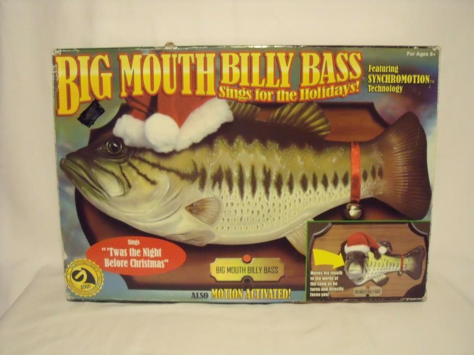 Original Big Mouth Billy Bass Sings For The Holidays Brand New In Box RARE