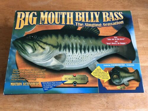 VINTAGE 1999 BIG MOUTH BILLY BASS THE SINGING SENSATION NEW IN BOX FISH GIFT