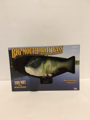 Rare 2018 Gemmy Big Mouth Billy Bass The Singing Sensation! • Singing Fish • New