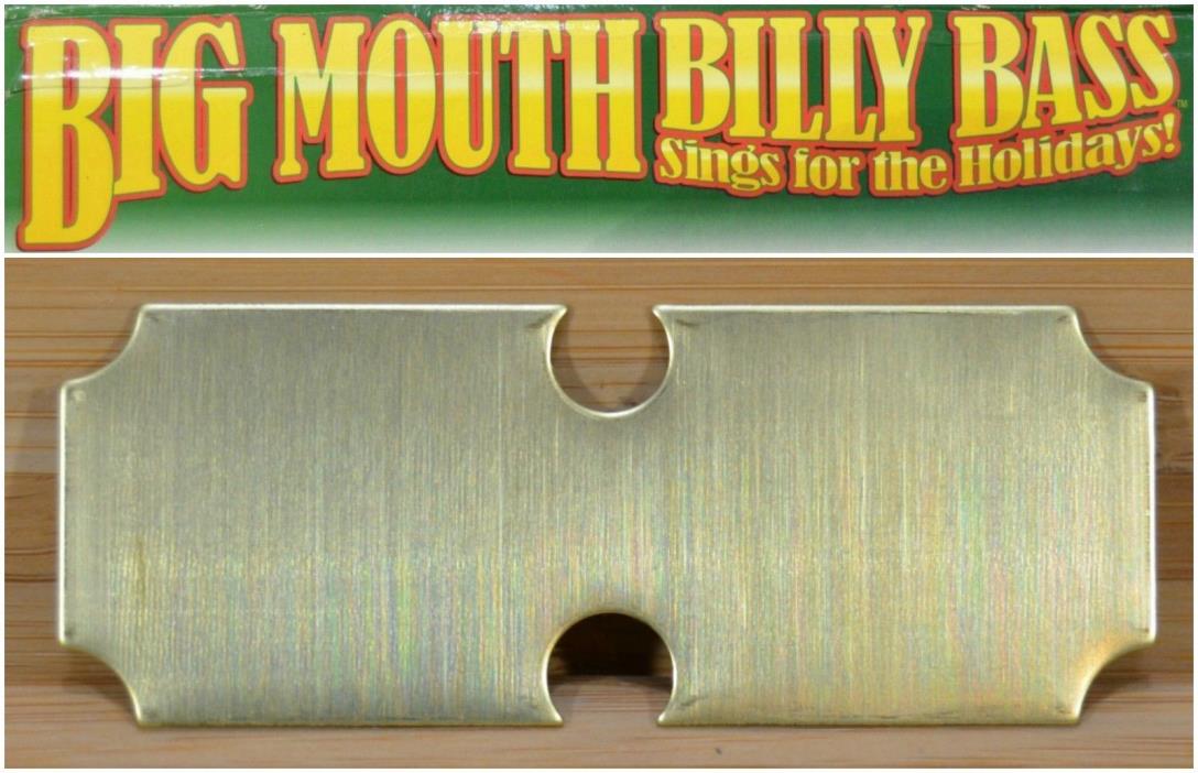 Gemmy BIG MOUTH BILLY BASS Animated Fish REPLACEMENT PART • Metal Name Plate