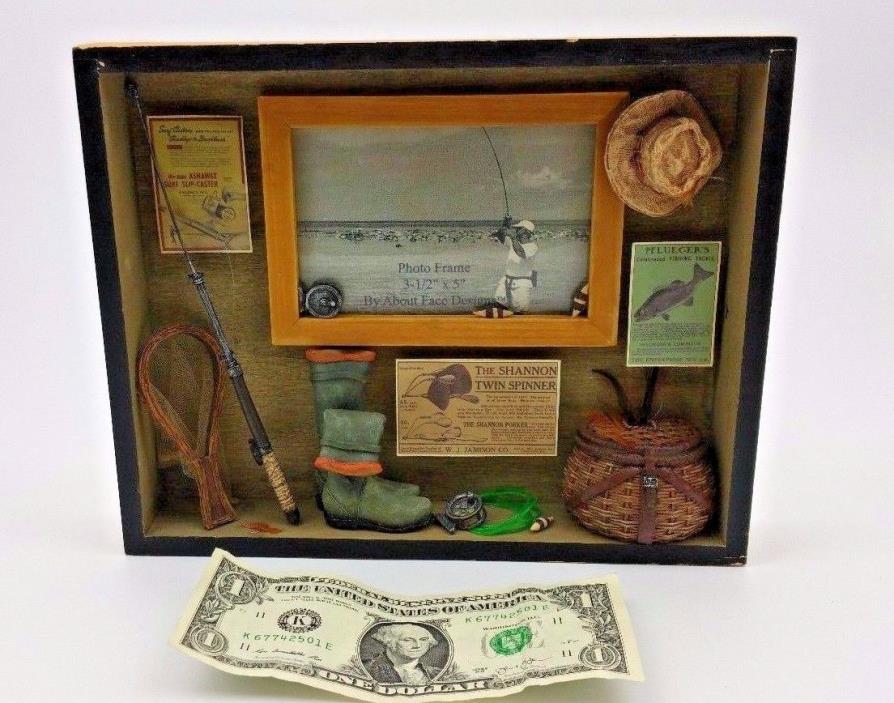 Fly Fishing 3D Picture Frame ~holds one 3” x 4 ½” Photo~