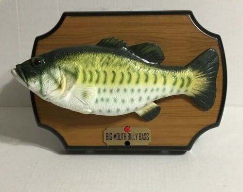 Big Mouth Billy Bass 1999 Gemmy Singing Fish Two Songs Tested Works