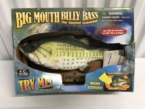 Big Mouth Billy Bass Fish NOS Parts or Repair