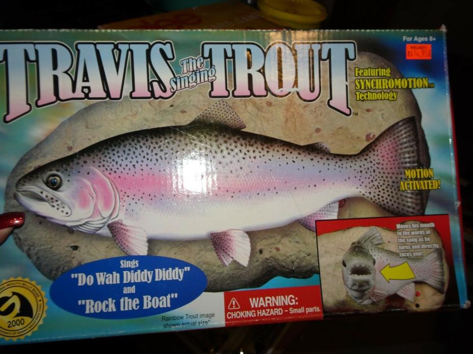 Travis The Singing Trout From Gemmy 2000  