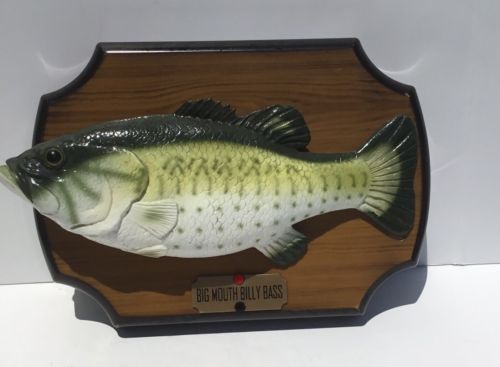 Vintage Gemmy Big Mouth Billy Bass Singing Fish Wall Plaque 1999 Tested