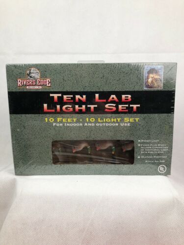 Ten Lab Labrador Dog Duck 10 Light Set Hunting Camping RV Camp 10’ IndoorOutdoor