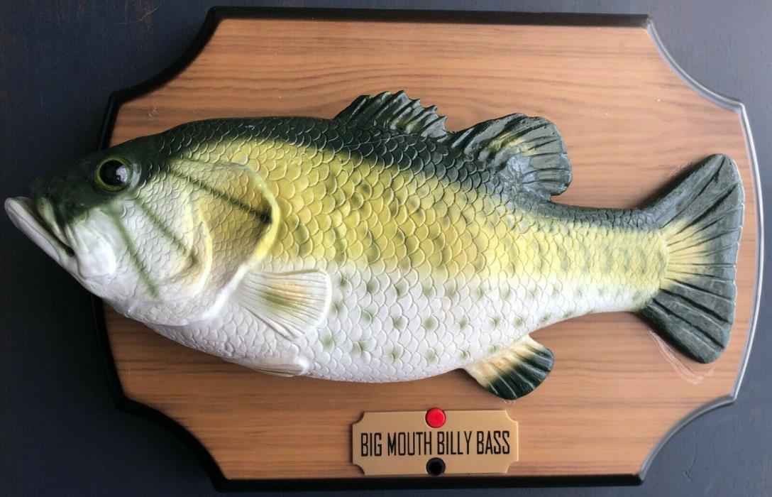 Big Mouth Billy Bass 1999 Singing Fish Take Me To The River /Dont Worry Be Happy